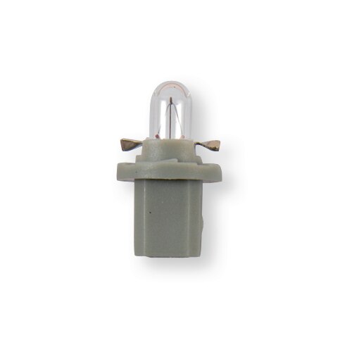 Lámpara casquillo plástico 24 V, B 8,5d gris